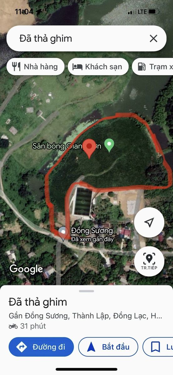 BÁN ĐẤT MẶT HỒ ĐỒNG XƯƠNG - TAY CHẠM NƯỚC - 19000M GIÁ RẺ