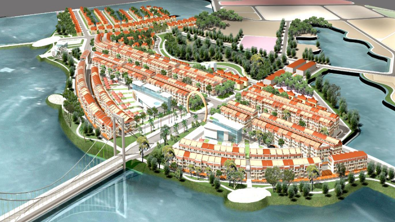 Phối cảnh tổng thể dự án Khu đô thị Bắc Đầm Vạc