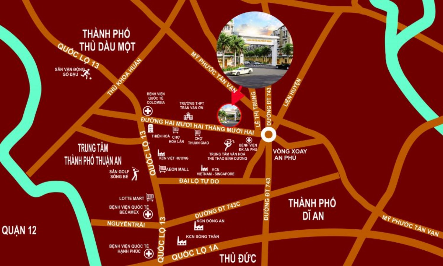 Vị trí dự án Làng chuyên gia Phú Uy Khang