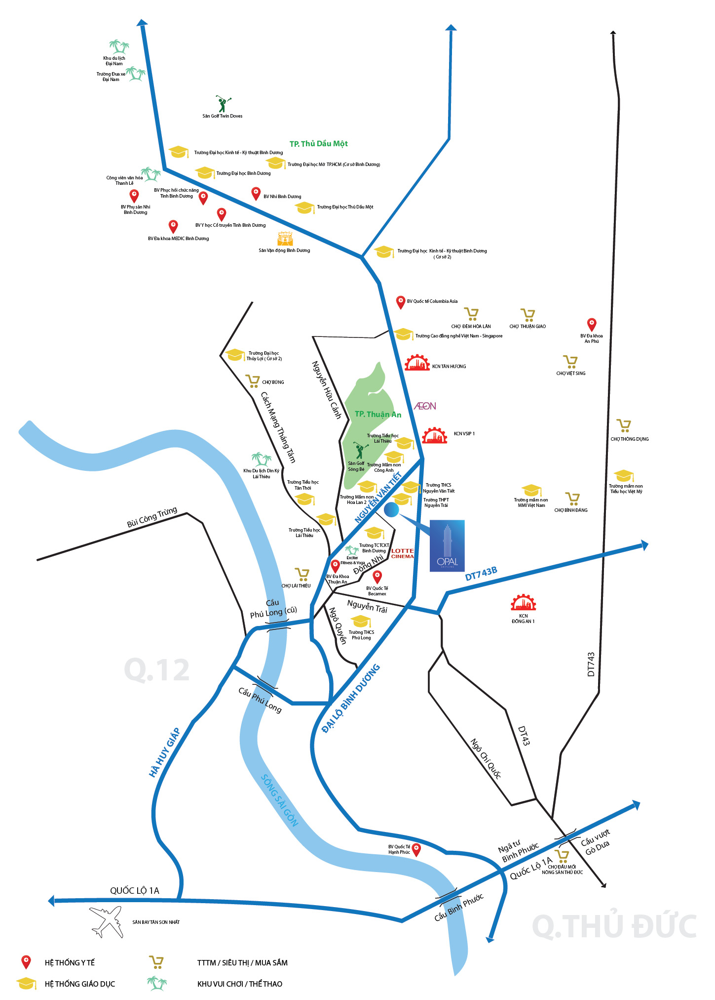 Vị trí dự án Opal Skyline