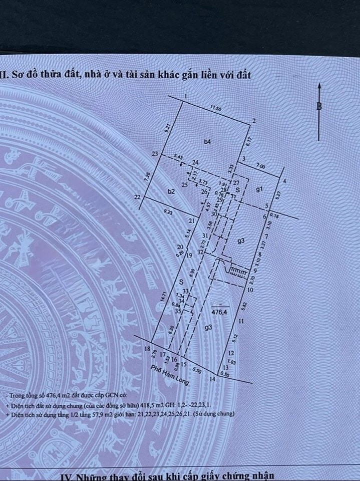 Mảnh Đất Mặt phố Hoàn Kiếm 480M2- MP Hàm Long -Full THổ Cư-MT 11M-1 Sổ– GPXD 310 Tỷ