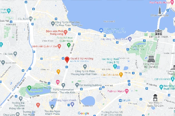 Vị trí của tòa nhà TID số 4 Liễu Giai toa nha tid so 4 lieu giai 2