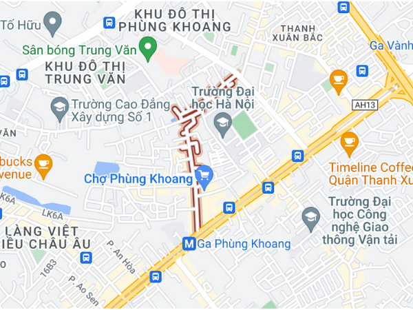 vị trí bán nhà Phùng Khoang