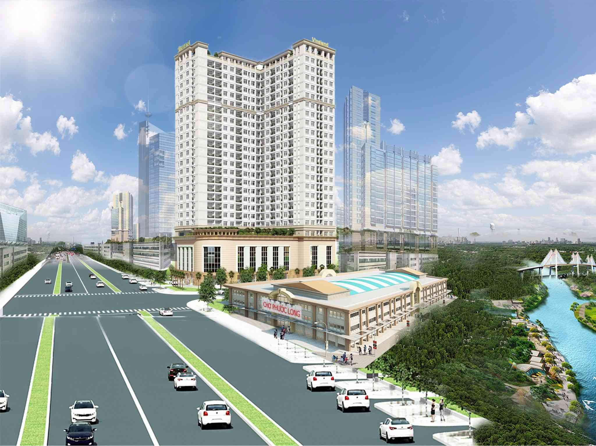 Phối cảnh dự án Viva Plaza tại số 15B Nguyễn Lương Bằng, quận 7