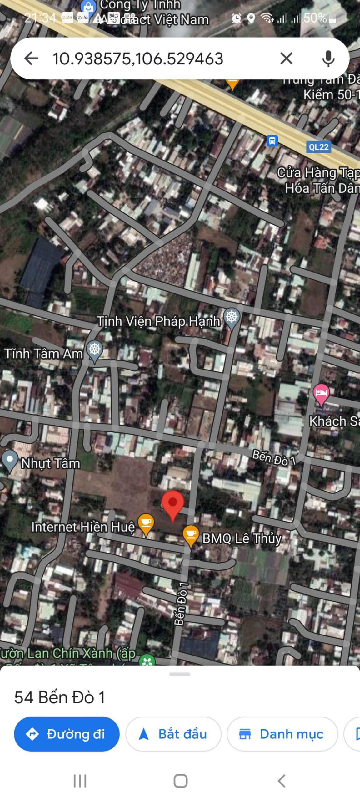 Bán RẤT gấp lô đất MT đường Bến Đò 1, cách QL22 1km, Tân Phú Trung, Củ Chi. 1.583,6m2 giá 16 tỷ TL.