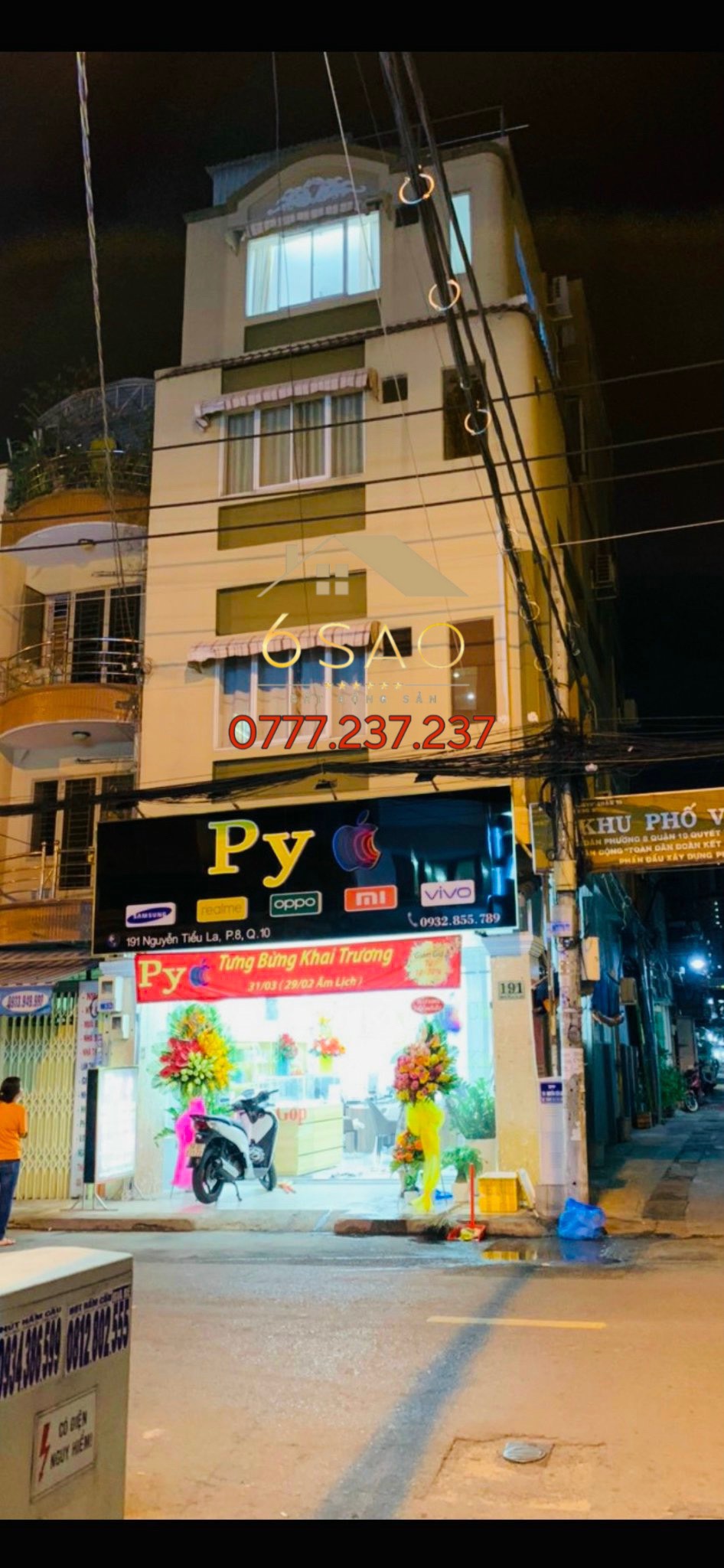 Góc 2 mặt tiền Nguyễn Tiểu La, Quận 10 đang cho thuê 50 triệu