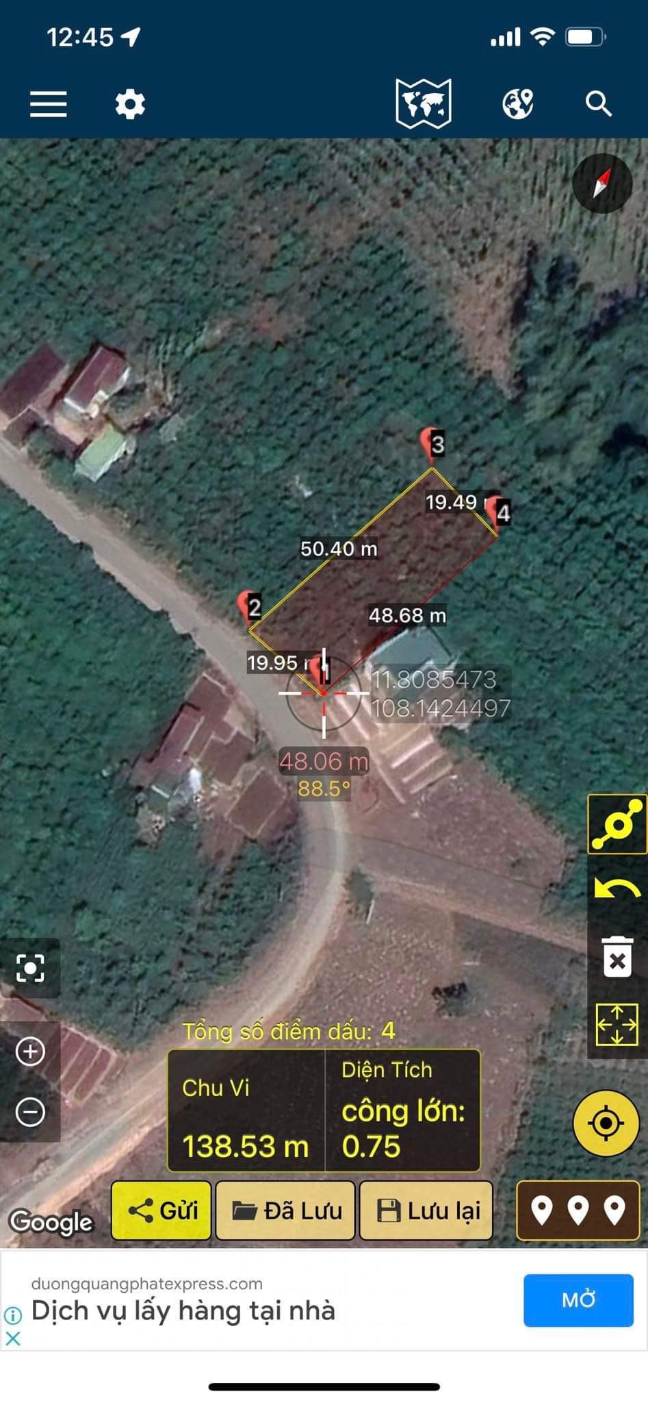 Chính chủ cần tiền bán gấp lô đất đẹp tại Đường ĐT724, thôn Phúc Hợp, xã Phúc Thọ, H. Lâm Hà, Lâm Đồng