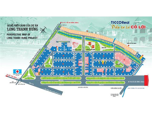 (Hiếm Rẻ 250 triệu) 100m2 TC 1,1 tỷ sổ đỏ chính chủ Trục đường 17 KDC Long Thạnh Hưng, Chợ Gạo