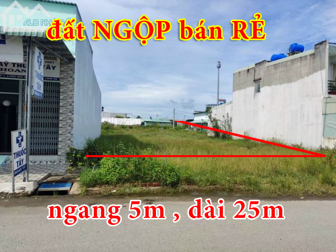 Lô đất Đức Hòa NGỘP 125m2, anh chủ bán giá rẻ chỉ 950triệu , sổ hồng công chứng ngay