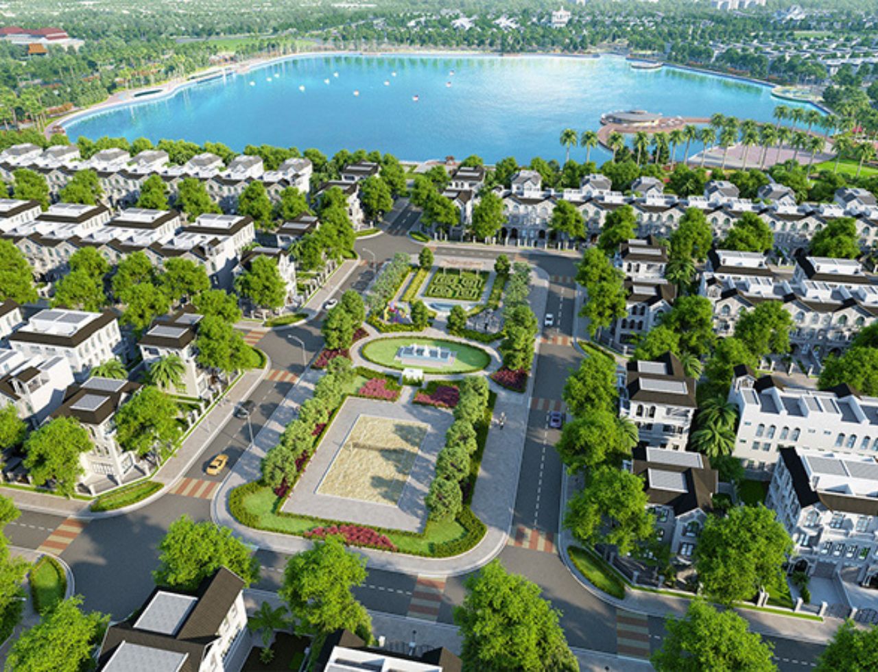 biet thu song lap Azalea Homes