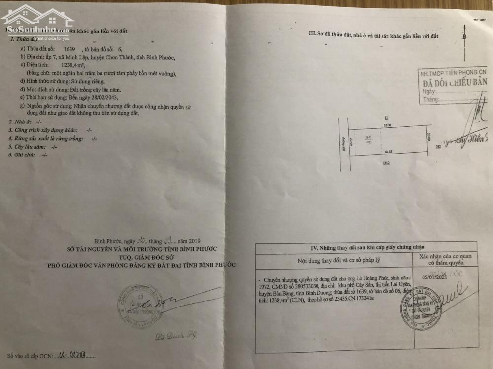 CHÍNH CHỦ BÁN NHANH LÔ ĐẤT GIÁ RẺ CÁCH ĐƯỜNG ĐT 756 200M NGAY CHƠN THÀNH - BÌNH PHƯỚC