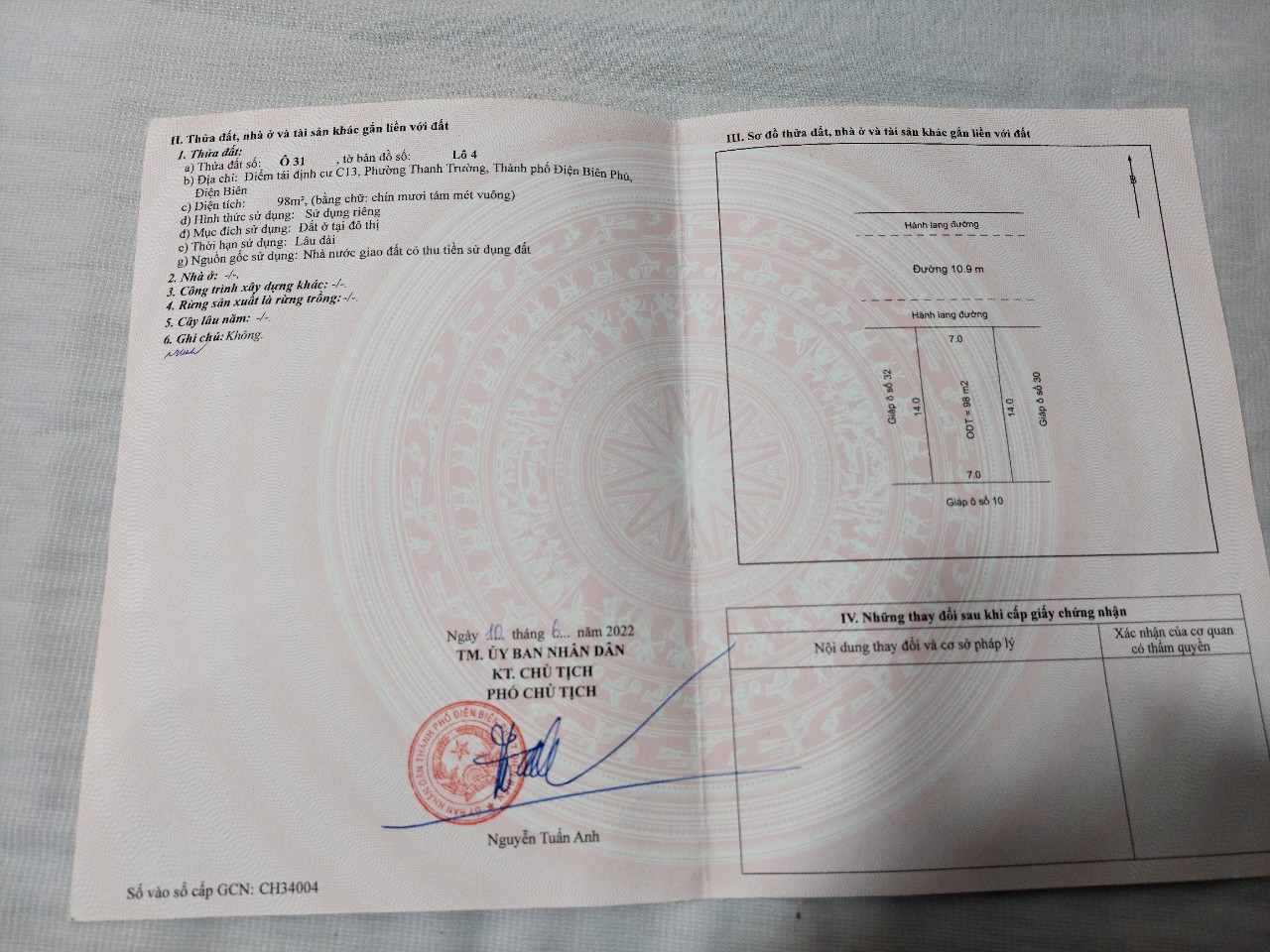 BÁN ĐẤT SAU CHI CỤC THUẾ THÀNH PHỐ, ĐIỂM TĐC C13