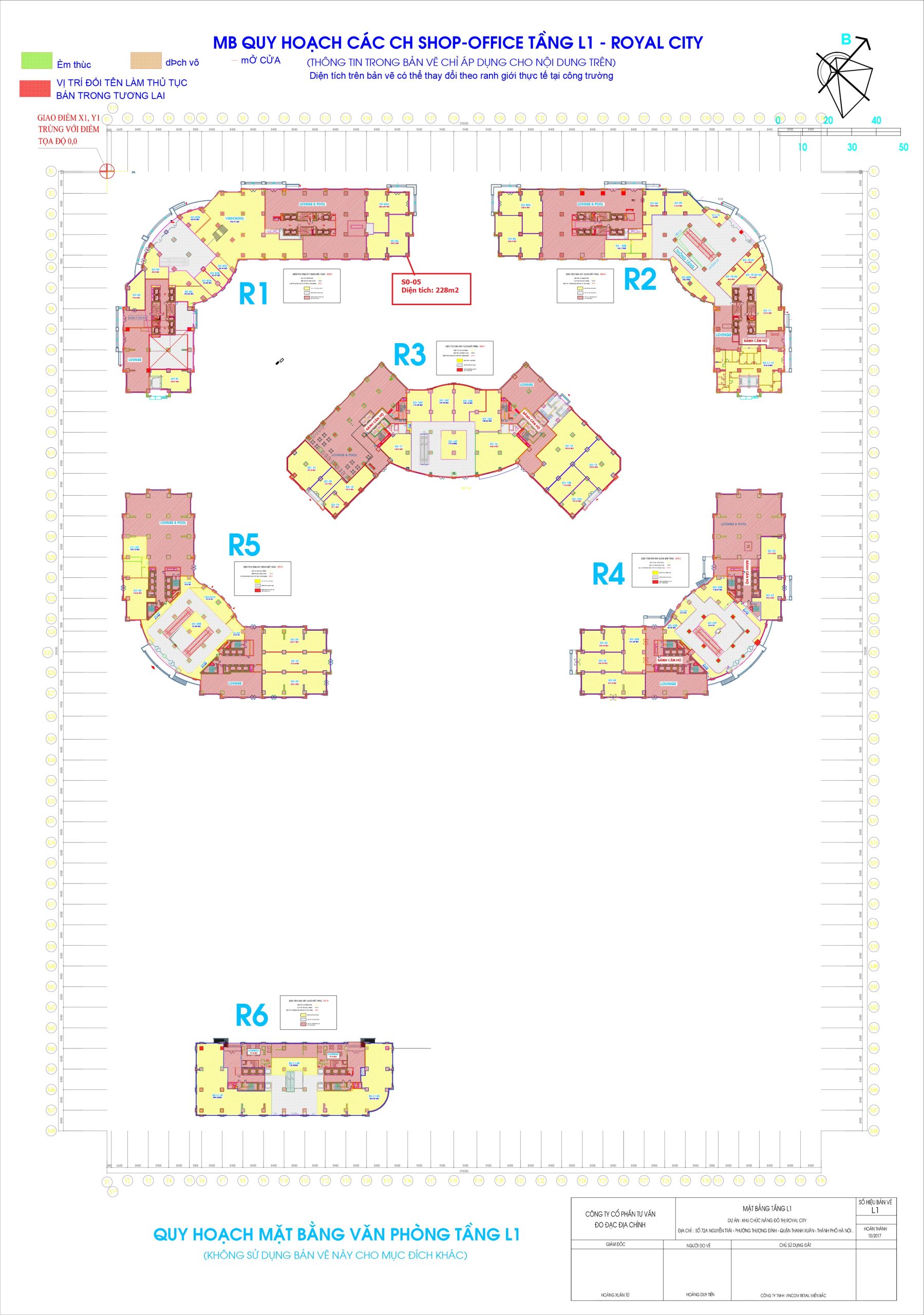 Bán gấp căn shop chân đế R1 Royal city giá siêu rẻ, đang có hợp đồng 105 triệu/tháng