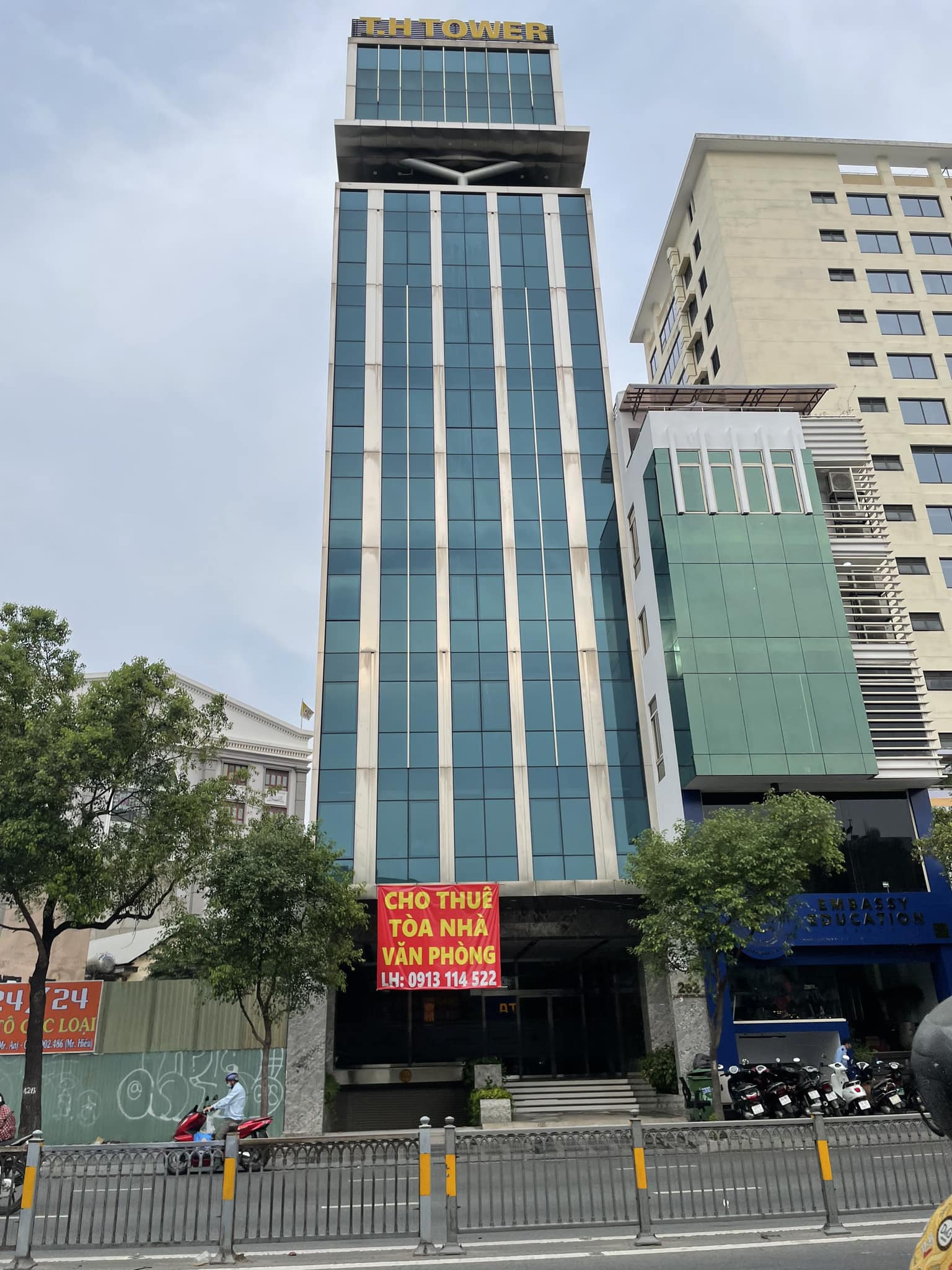 Cho thuê tòa nhà mặt tiền 262 Nam Kỳ Khởi Nghĩa, P. Võ Thị Sáu, Quận 3-DT:9,75x29m 15 tầng giá thuê 1,3 tỷ /th có TL