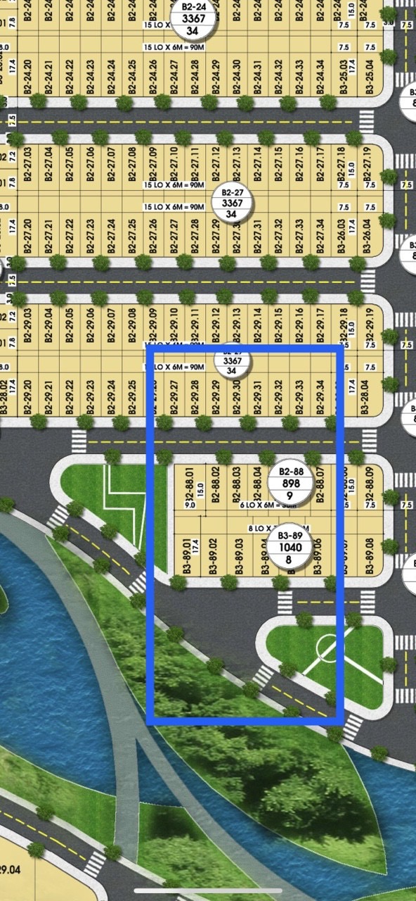 Chính chủ gởi bán lô đất nền 104m2 đối diện công viên, vị trí đẹp.