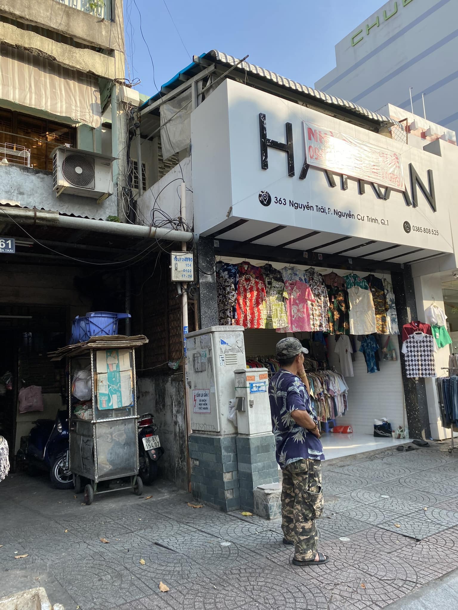 Cho thuê nhà nguyên căn mặt tiền 363 đường Nguyễn Trãi ,P.Nguyễn Cư Trinh,Q.1.-DT:4x20m 2 tầng 40tr/th TL