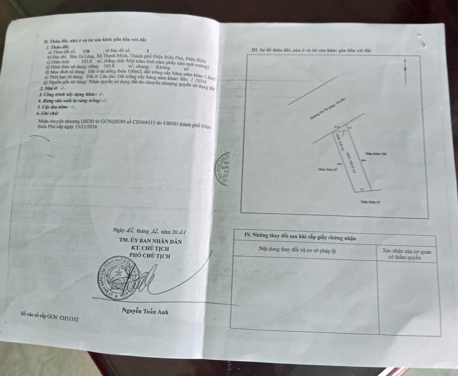 Bán đất trục đường Tà Lèng - Pú Nhi, TP. Điện Biên Phủ