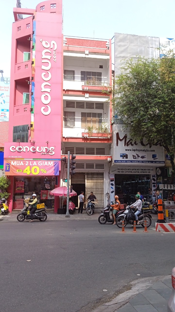 Bán nhà MT Tôn Thất Tùng p. Bến Thành Q. 1 4x20m, 4 tầng vỉa hè 4m giá 39.9 tỷ TL