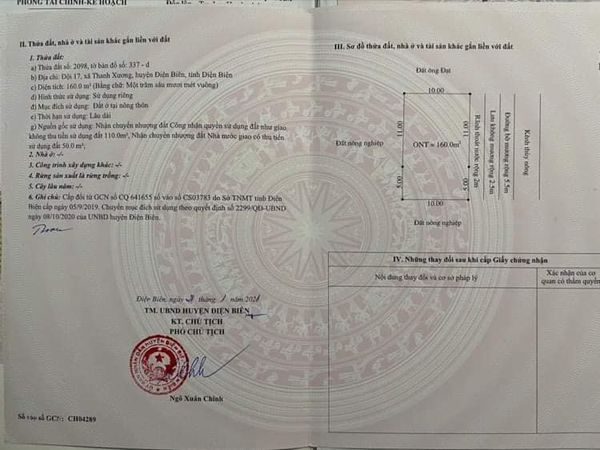 Bán đất ngã ba đường rẽ vào trung tâm Huyện Điện Biên.