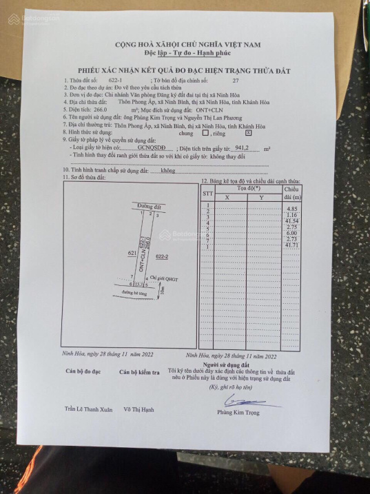 Bán đất 2 MT cách QL 26 100m đường ô tô thông thoáng giá chỉ 6tr4/m2 Ninh Bình Ninh Hoà, 0985 451 850