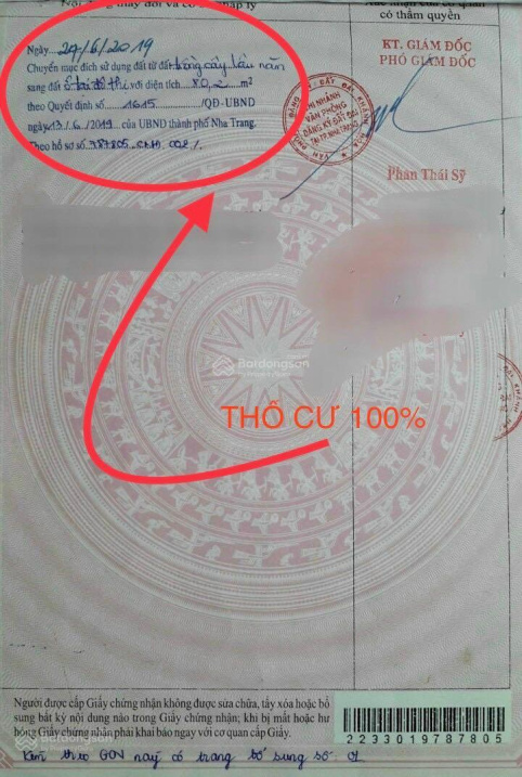 Bán đất hẻm 93 nguyễn khuyến , vĩnh hải , dt 80 m2 , ngang 4 , hướng đông - giá 1,6 tỷ TL