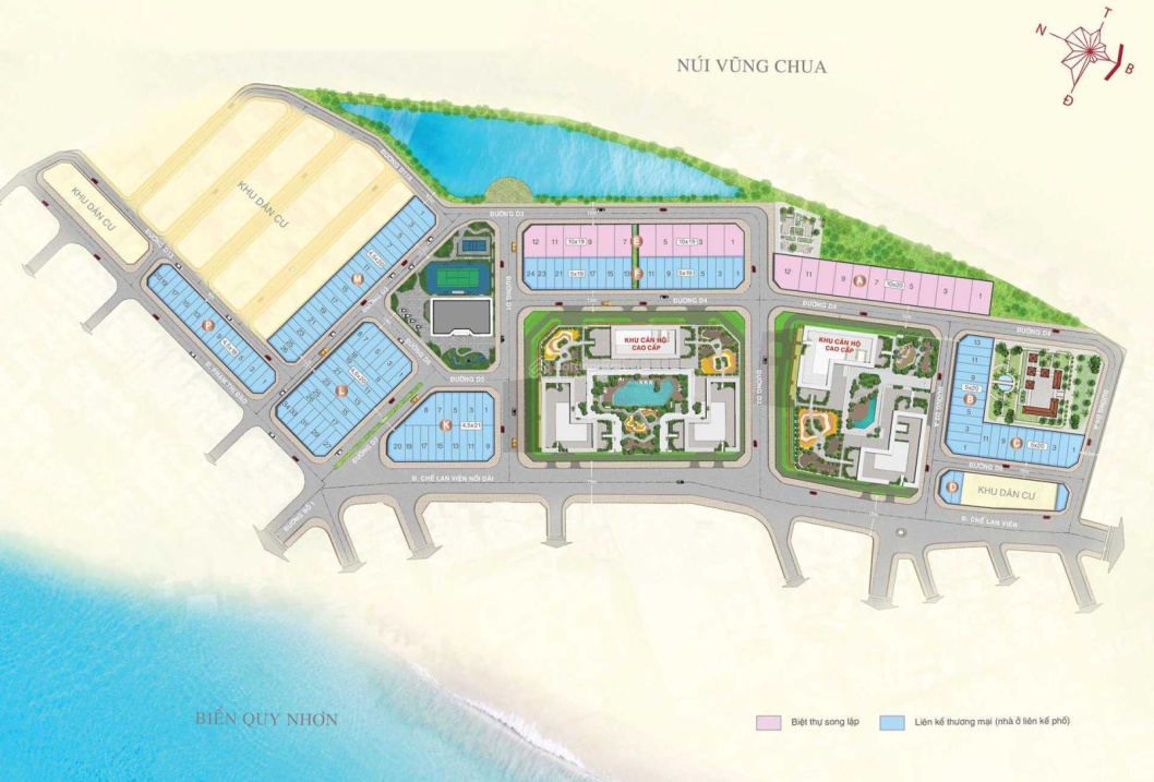 Bán nhà phố 1 trệt 3 lầu dự án Richmond Quy Nhơn đường Chế Lan Viên giá 5,5 tỷ