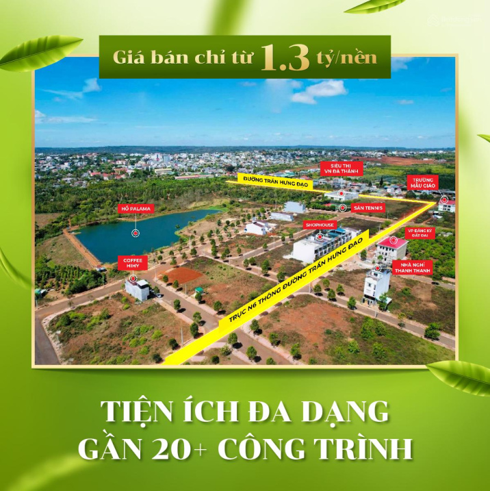 Chính chủ bán gấp lô Buôn Hồ Palama ngay trung tậm TX Buôn Hồ, gần con phố ăn nhậu, club