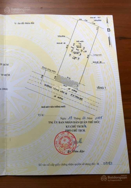 Chính chủ hạ giá bán gấp nhà mặt tiền số 40 đường Đặng Văn Bi trung tâm Thủ Đức. 20x55M giá 139 tỷ