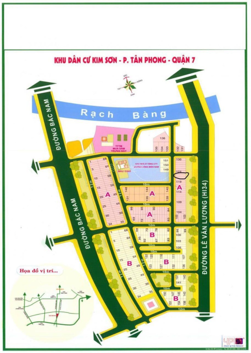 Chính chủ lô biệt thự DT 10x20m - 25 tỷ & nhà phố 5x20m giá 13 tỷ (sổ hồng) KDC Kim Sơn Quận 7