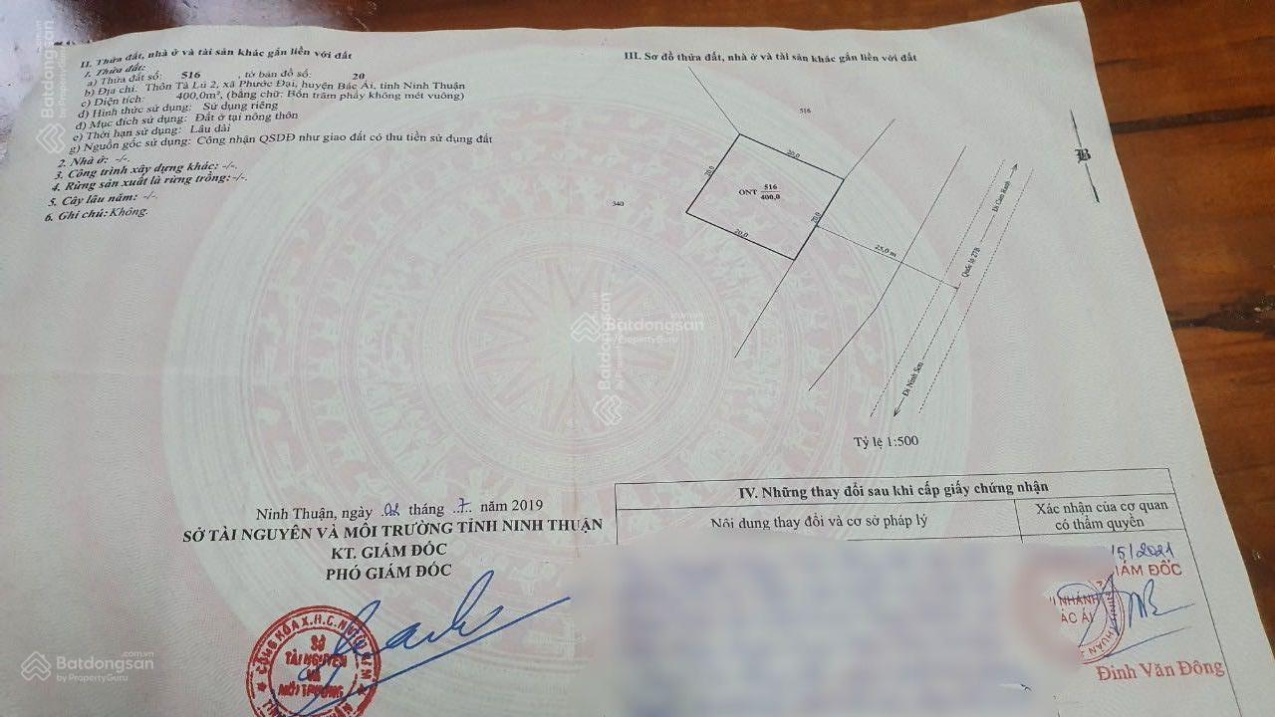 Đất nền mặt tiền Quốc Lộ 27B trung tâm huyện Bác Ái