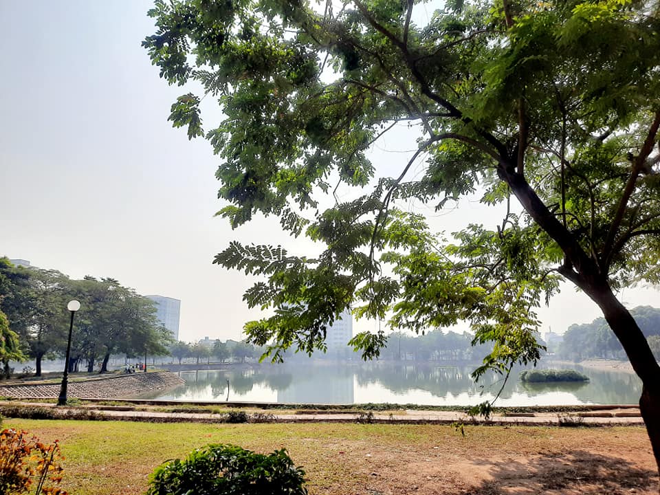 Nhà mặt hồ Đền Lừ, có GPXD 7 tầng, 75m2, MT 5m, sổ vuông đẹp, giá 25.9 tỷ