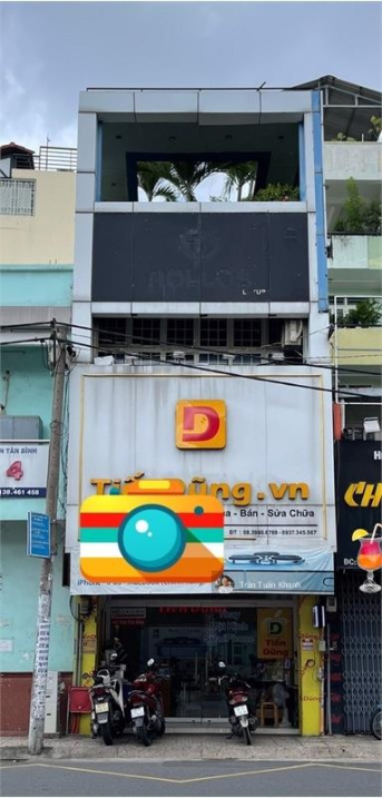 Kẹt nợ nên cần bán gấp Mặt tiền CMT8 quận Tân Bình DT 4,5x20, 4 tầng , giá 22,6 tỷ tl