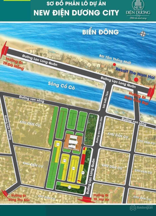 Kẹt tiền cần bán gấp 1 lô duy nhất khu phố chợ Điện Dương - giá sập hầm chỉ 1,4xx tỷ