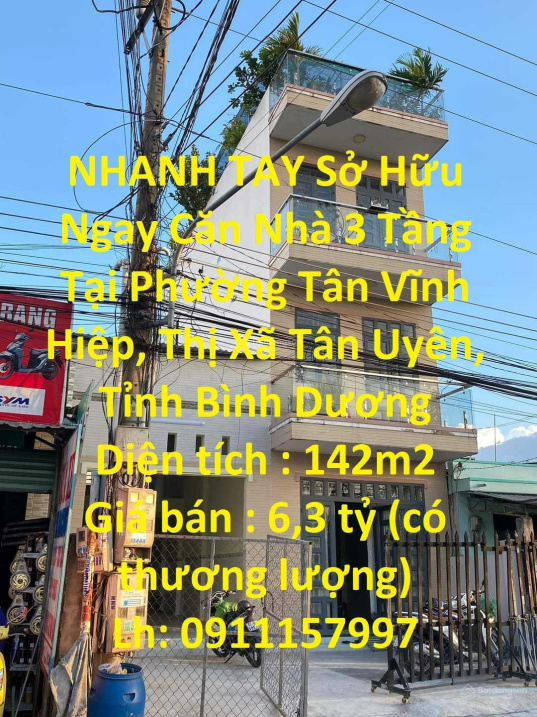 NHANH TAY Sở Hữu Ngay Căn Nhà 3 Tầng Tại Tân Vĩnh Hiệp