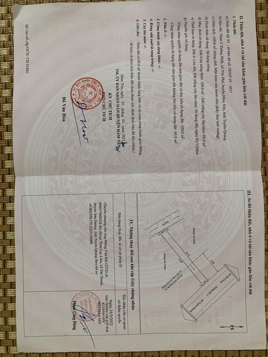 Chính chủ cần bán nhanh lô đất có sẵn nhà ở thôn 5 Thống Nhất, xã Yên Phú, huyện Hàm Yên, Thành phố Tuyên Quang