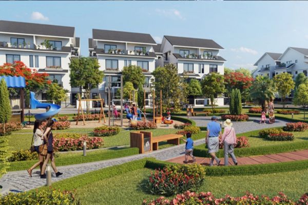 biet thu song lap Azalea Homes 2