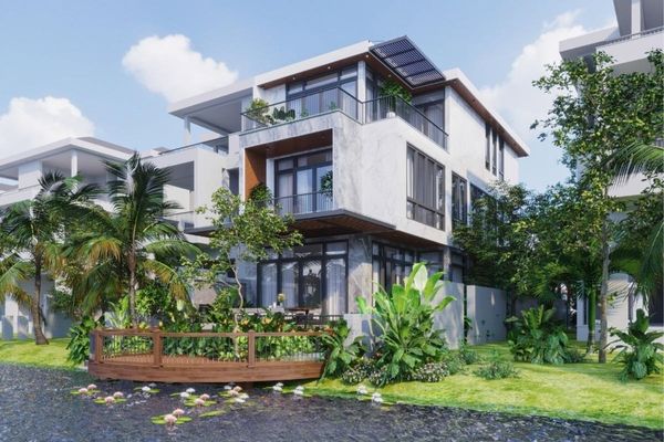 Tổng quan biệt thự ven hồ của dự án Gamuda Lakes Biet thu ven ho Gamuda Lakes 2