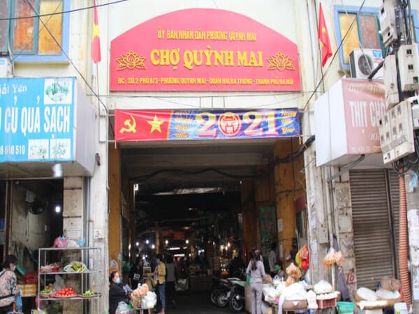 Khám phá Chợ Quỳnh Mai 1 cho-quynh-mai-1