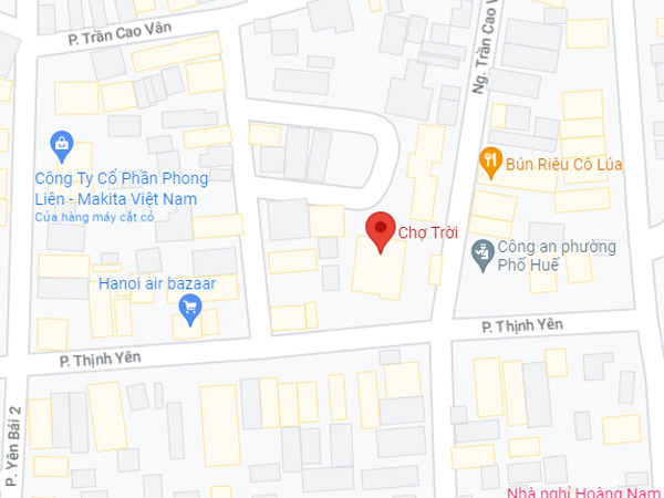 Vị trí của Chợ Trời Hà Nội trên bản đồ chơ-troi-ha-noi-5