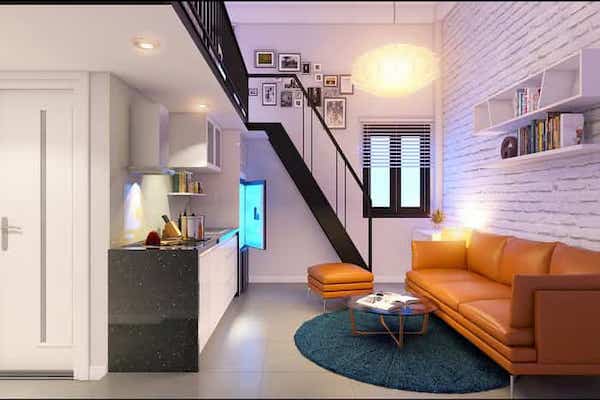 Chung cư mini với nội thất tiện nghi mau chung cu mini 2