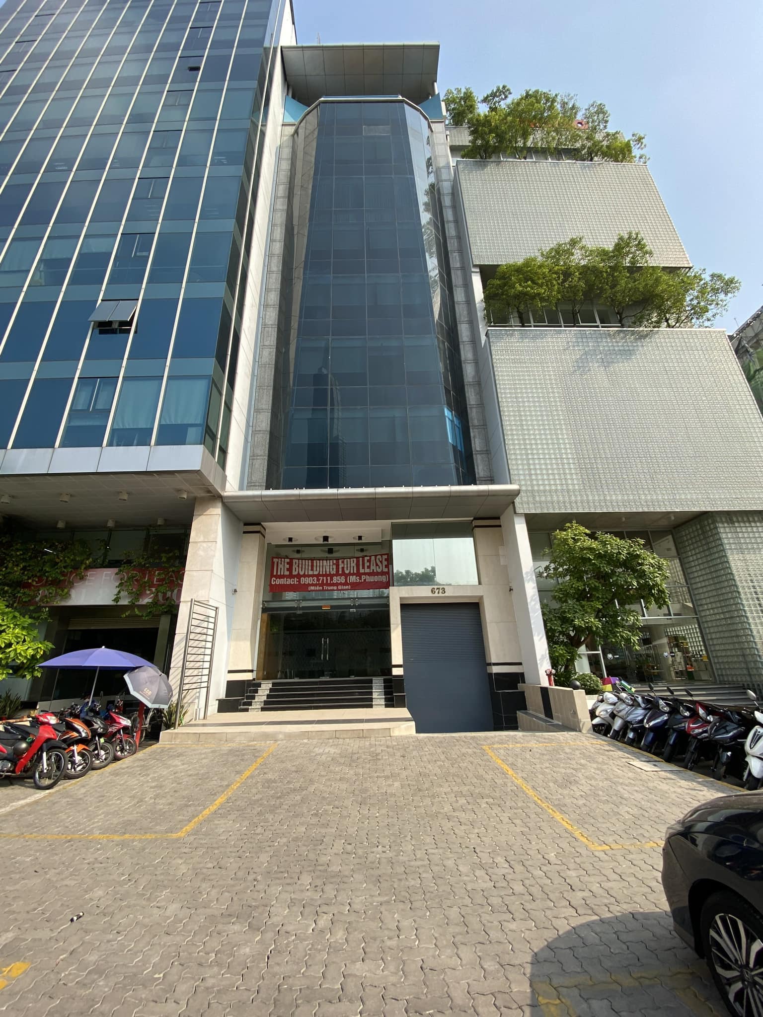 Cho thuê tòa nhà mặt tiền 673 Điện Biên Phủ, P.25, Quận Bình Thạnh-DT:9,5x23,5m 11 tầng 460tr/th