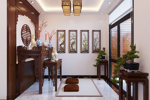 Đặt bàn thờ đối diện cửa ra vào vẫn đảm bảo phong thủy đối với nhà chung cư phong-thuy-cua-phong-tho-doi-dien-ban-tho