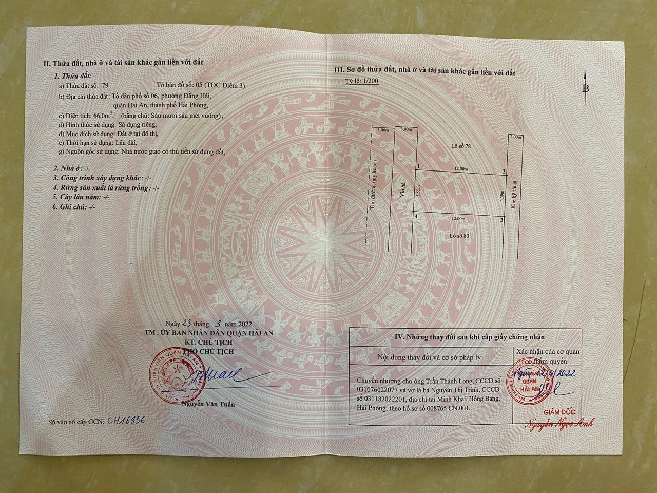 Cần tiền BÁN NHANH 3 lô liền kề TĐC Điểm 3 - Đằng Hải bán thu hồi vốn Vị trí cực đẹp view Vườn Hoa