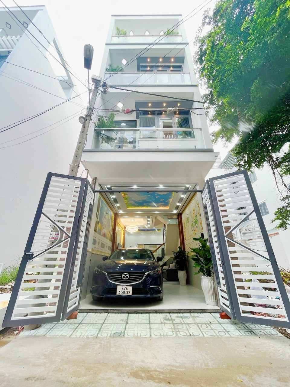 NHÀ ĐẸP 4 TẦNG ĐƯỜNG 8M KDC THE SUN, HUỲNH TẤN PHÁT, NHÀ BÈ