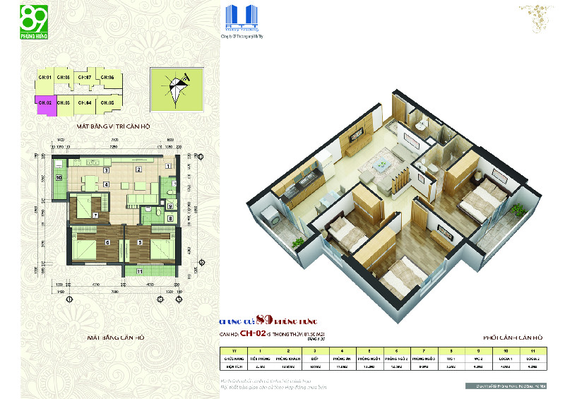 Bán căn hộ chung cư tại tòa HTT 89 Phố Phùng Hưng, Phường Phúc La, Hà Đông, DT82m2 Giá 2.35 tỷ