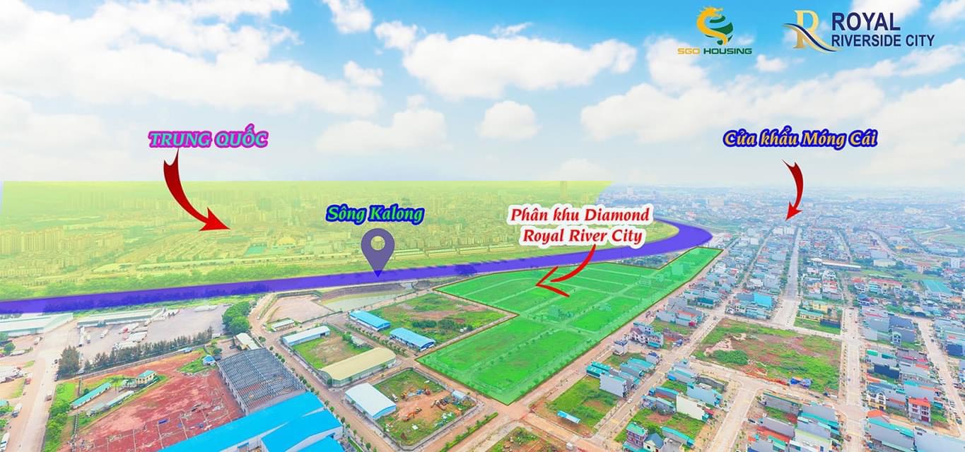 ĐẤT NỀN TRUNG TÂM TP MÓNG CÁI - GIÁP SÔNG KALONG/ CỬA KHẨU QUỐC TẾ MÓNG CÁI