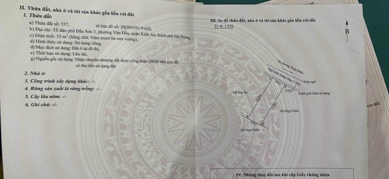 Còn 1 lô Xuân Biều, Văn Đẩu, Kiến An ra nốt cho nhà đầu tư