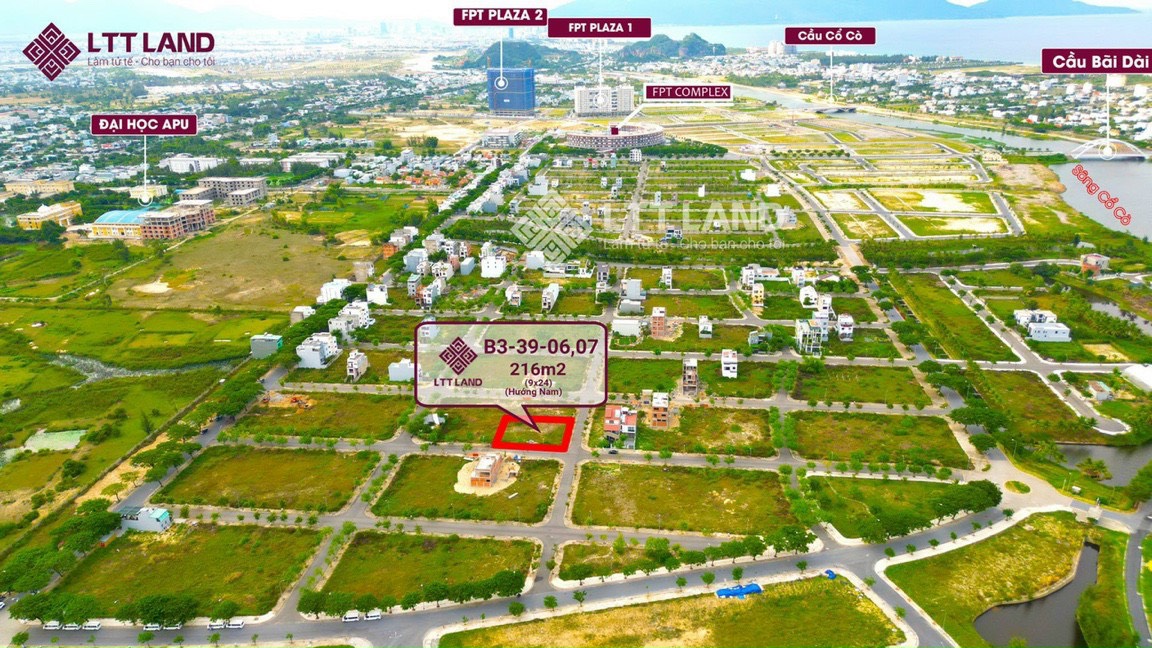 Sản phẩm cặp lô liền kề 216m2 khu đô thị fpt vị trí siêu đẹp siêu tiện ích