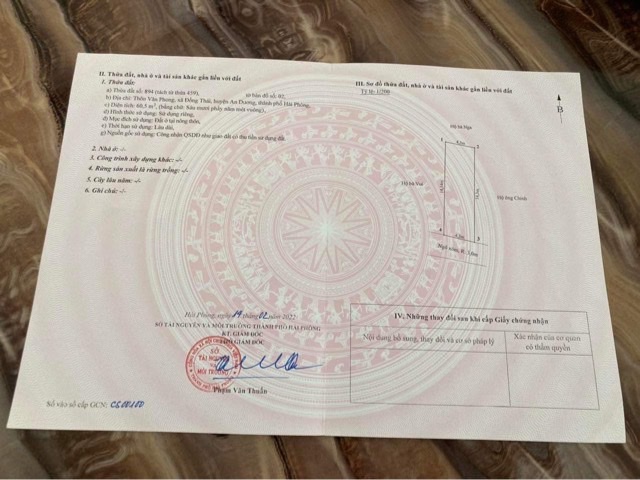 Cực hót chỉ với hơn 1 tỷ là sở hữu ngay lô đất 60,5m2 tại Đồng Thái-An Dương. Đường rộng hơn 3m thông thoáng