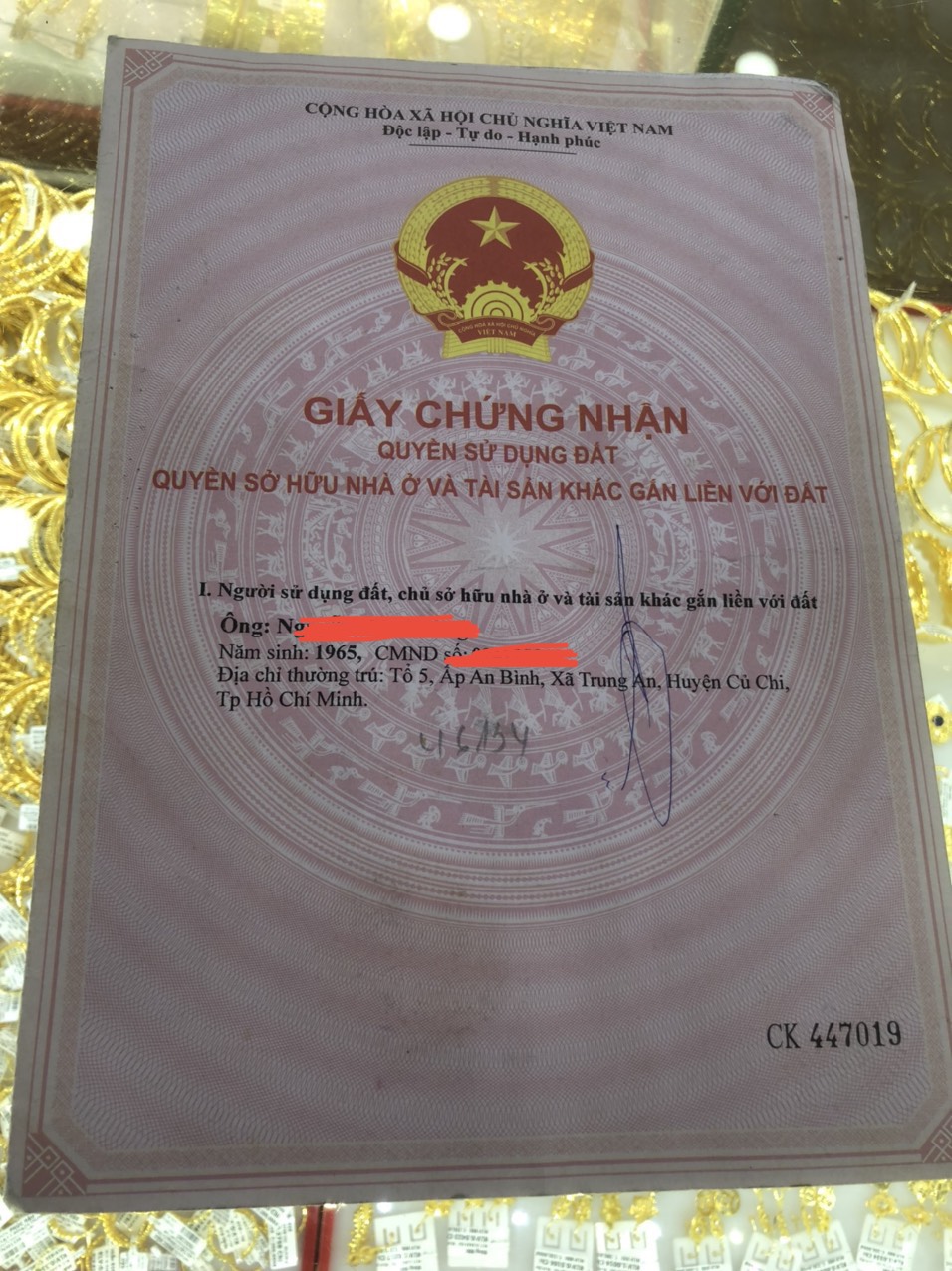 Chính chủ cần bán lô đất Đường lớn xã Trung An/ Huyện Củ Chi